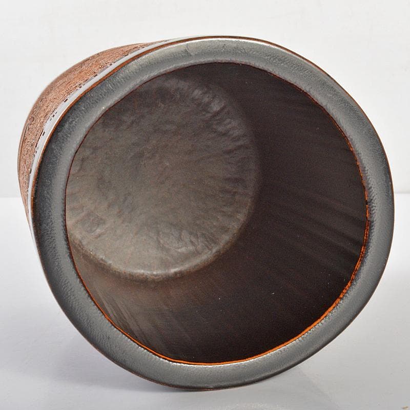 中国　古竹彫刻　清明上河図刻　筆筒　V　R7106