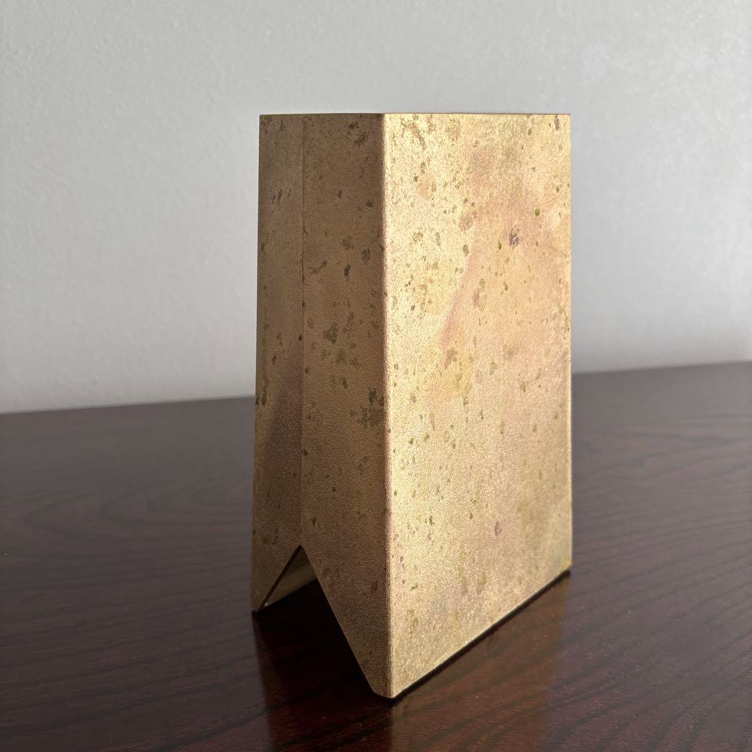 包丁・まな板スタンド 真鍮と木製