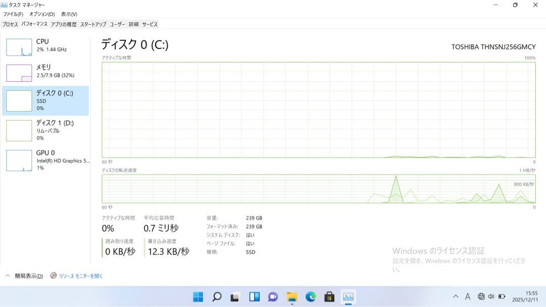 Toshiba Dynabook ノートPC