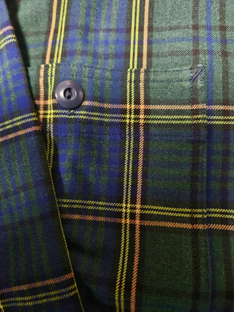 menzo92送DOUBLE RLアーカン チェック長袖ネルシャツ（XL)