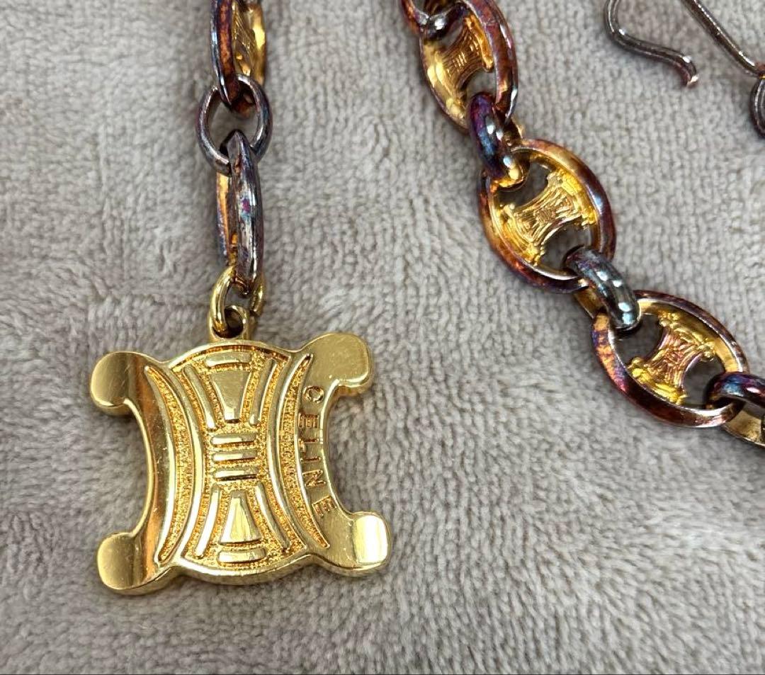 ヴィンテージ　CELINE セリーヌマカダム Macadam チェーン ベルト