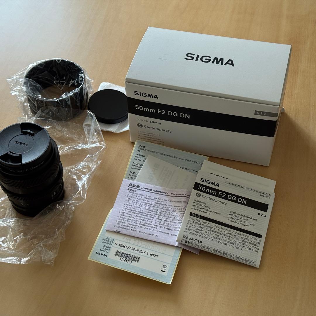 24年7月購入 SIGMA シグマ 50mm F2 DG DN ライカLマウント