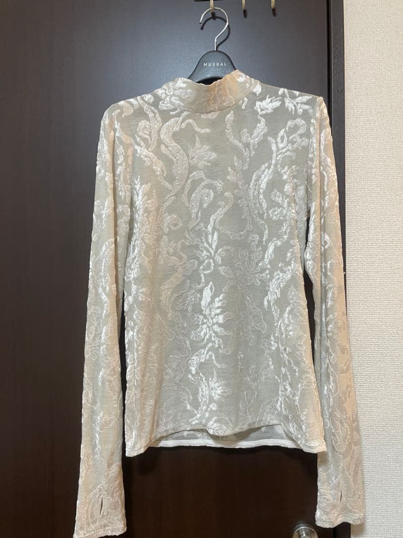 トップス MURRAL flake jacquard velor top