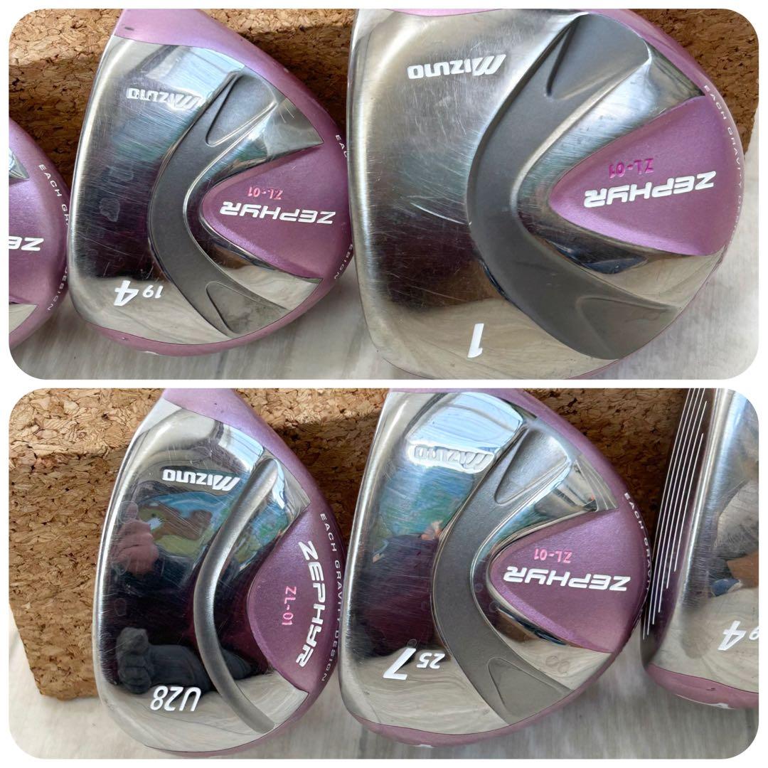 レディースゴルフ　MIZUNO ZEPHYR ZL-01 11本 レインカバー付