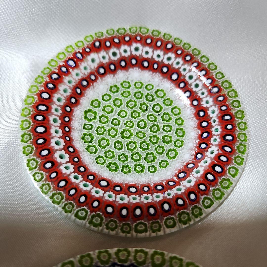 ベネチアンガラス ミルフィオリ 小皿 ムラーノグラス ヴェネチアングラス