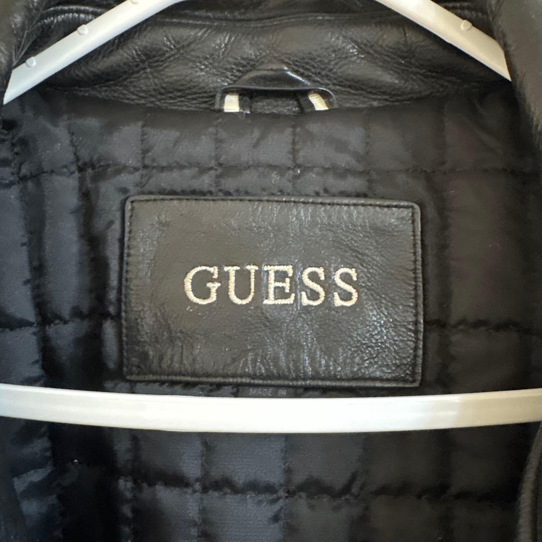 GUESS ブラック レザージャケット