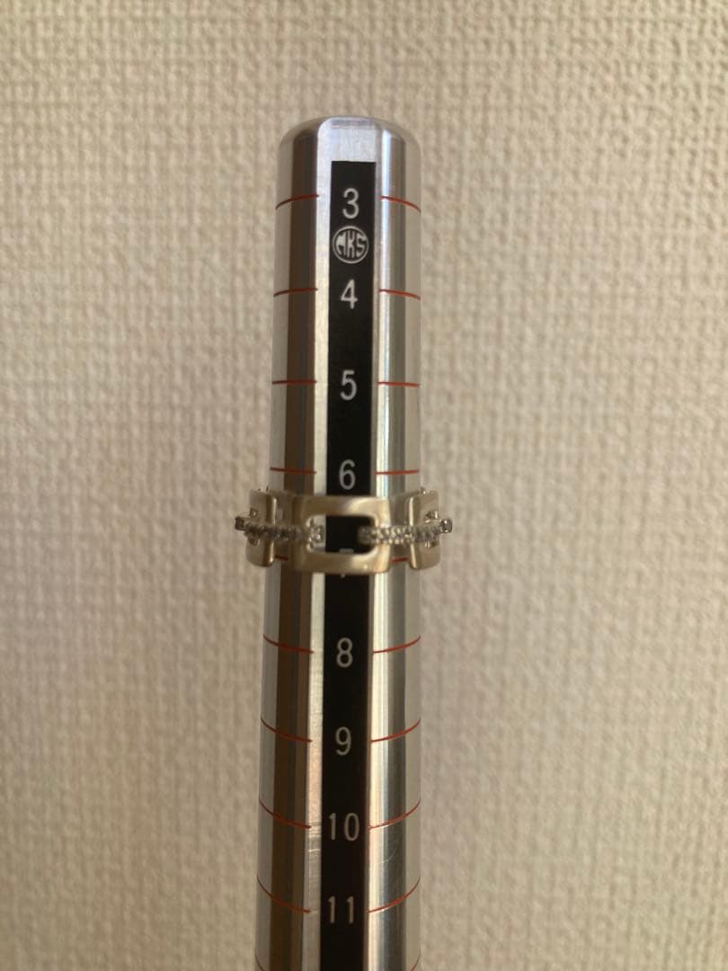 アドリンヒュー　シルバー　ダイヤモンド　リング　7号