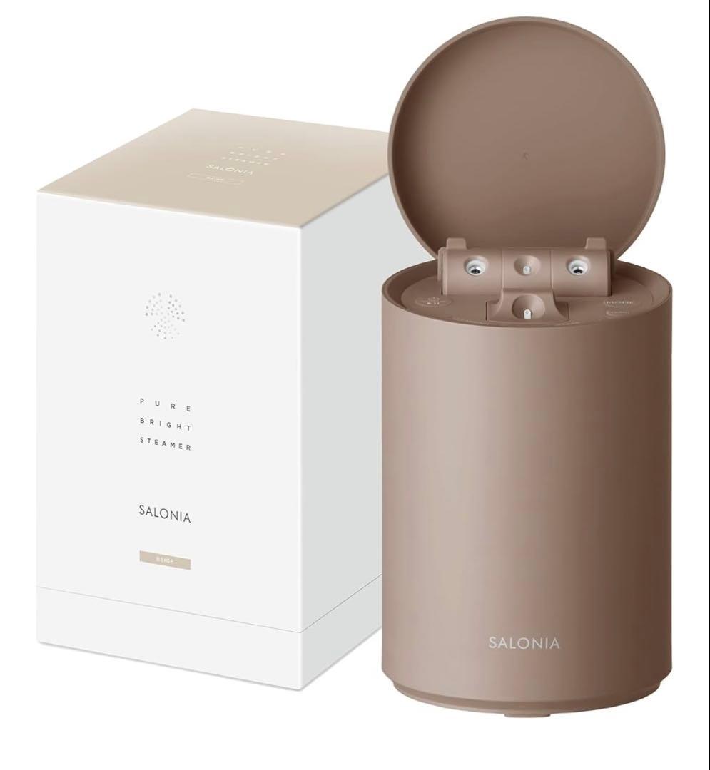 SALONIA ピュアブライトスチーマー ブラウン美顔器 SAL22207BE