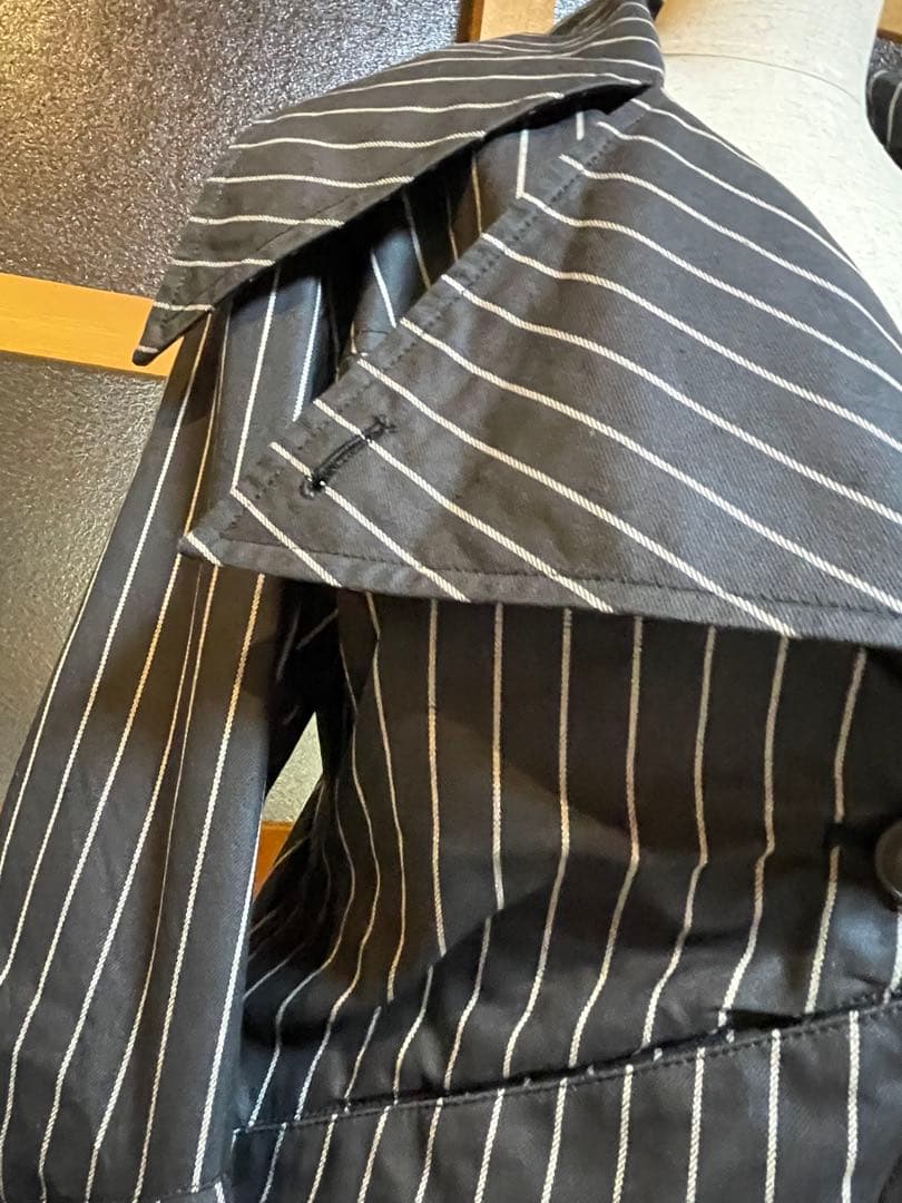 DelinquentGirl ストライプフリルドレス