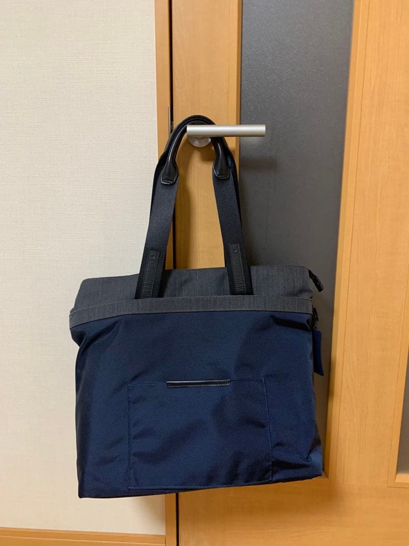 TUMI ALPHA コンパニオントートバッグネイビー×グレー