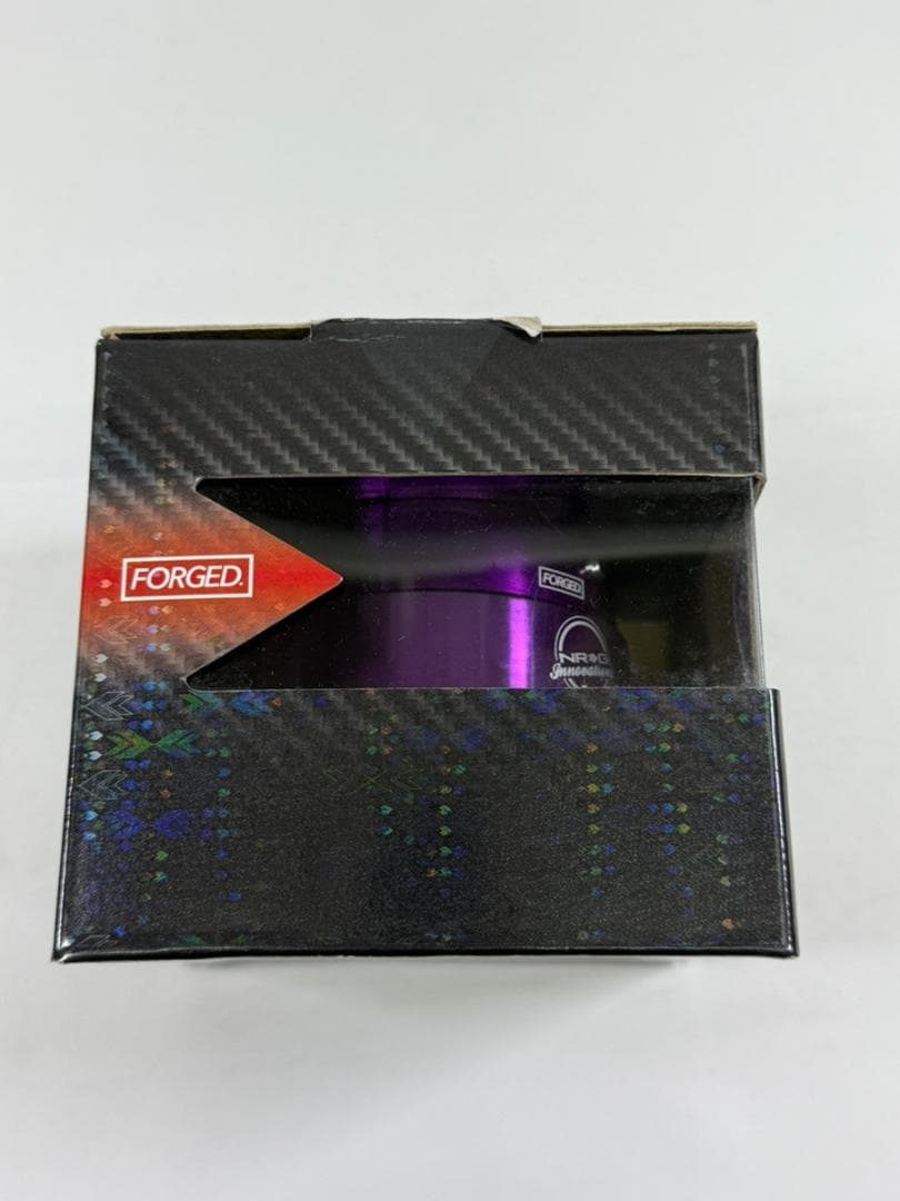 NRG ステアリングホイール パープル チタンリング SRK-200PP