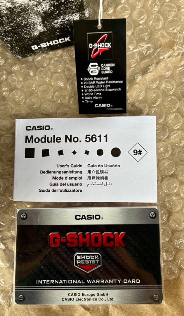 新品未使用　G-SHOCK CASIO GA-2100RGB-1A腕時計　逆輸入