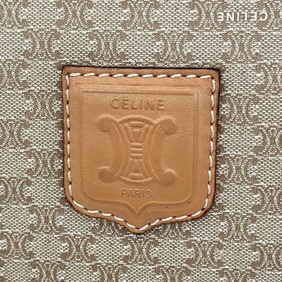 CELINE ボストンバッグ 手提げ ホワイトマカダム柄 トリオンフ 大容量