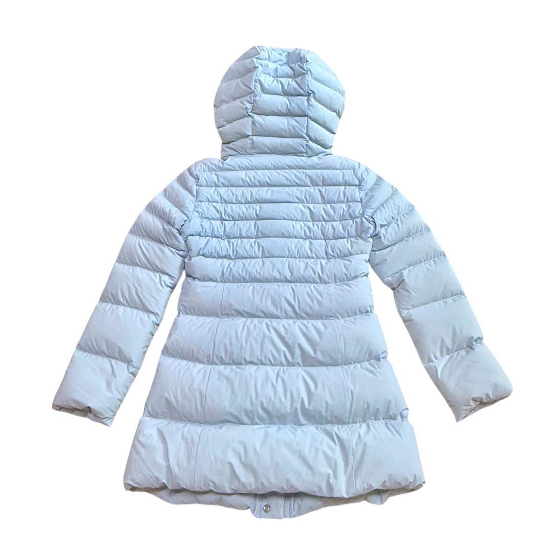 R*I様 良品 MaxMara ストレッチ ダウンコート水色 フーデット ファー