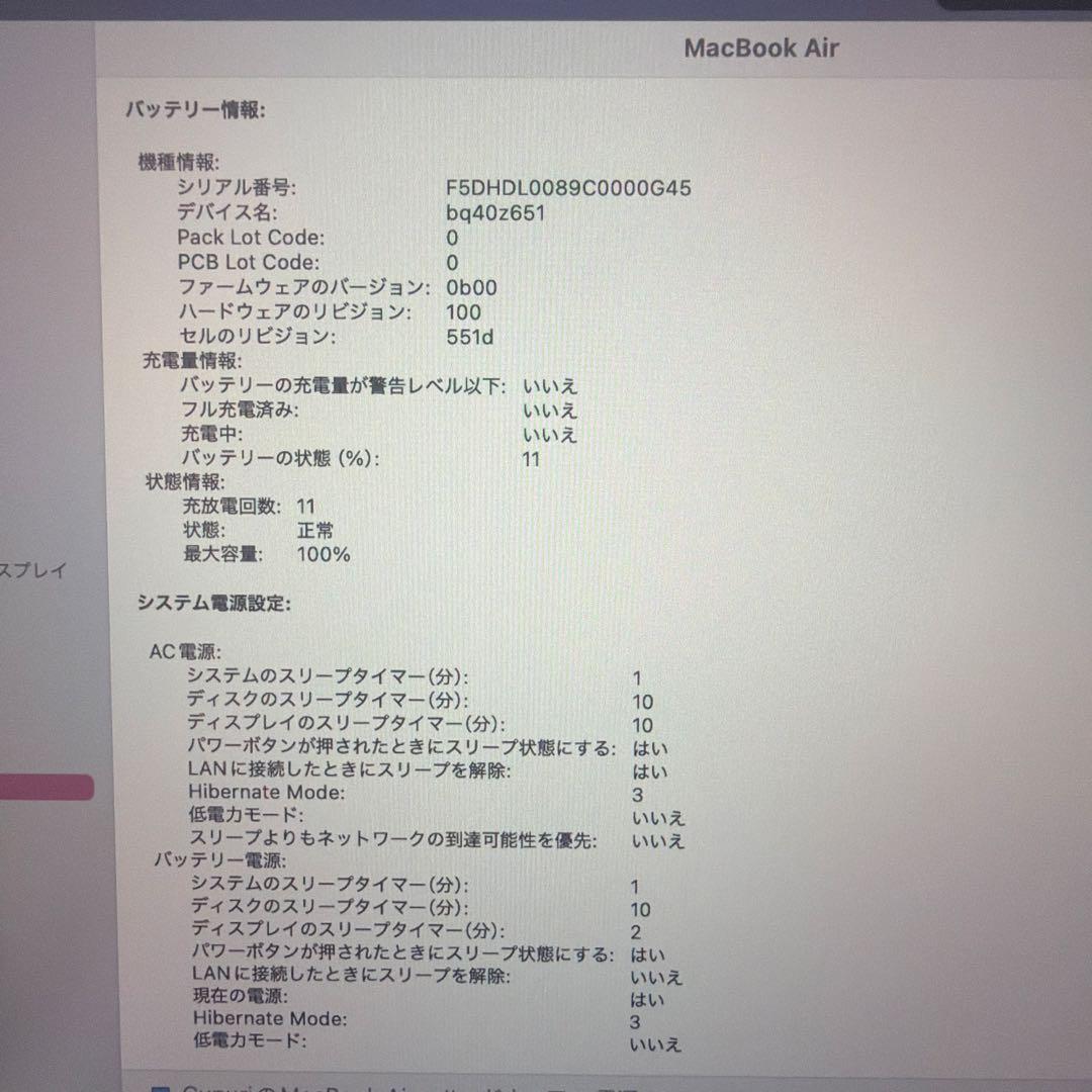 美品　Apple MacBook Air 13インチ M4 16GB 256GB