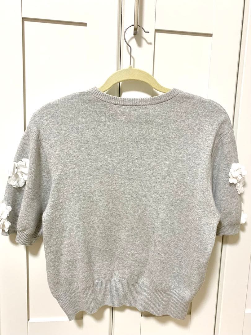 3D フラワーモチーフ ショートスリーブ ニット ユナイテッドアローズ