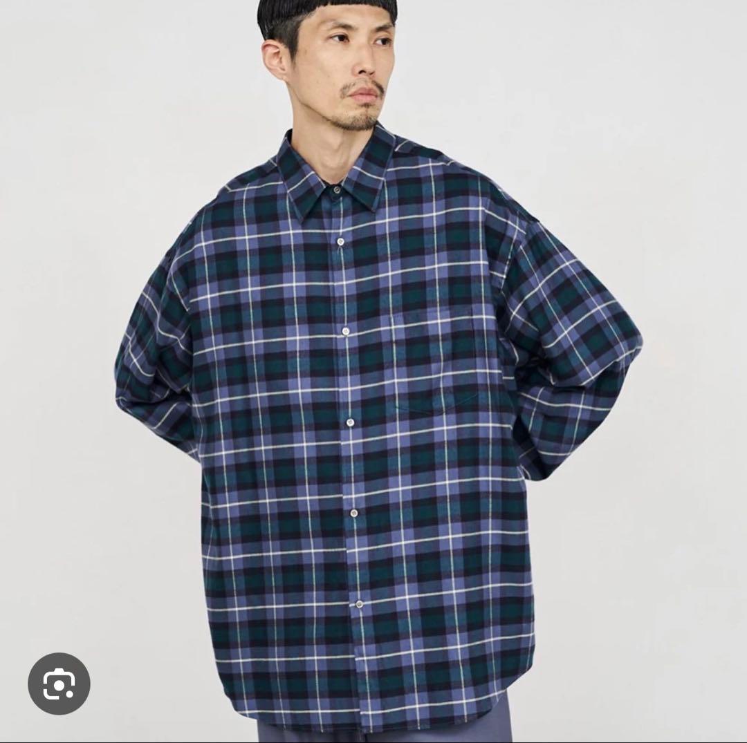 Graphpaper Check Flannel Oversized シャツ