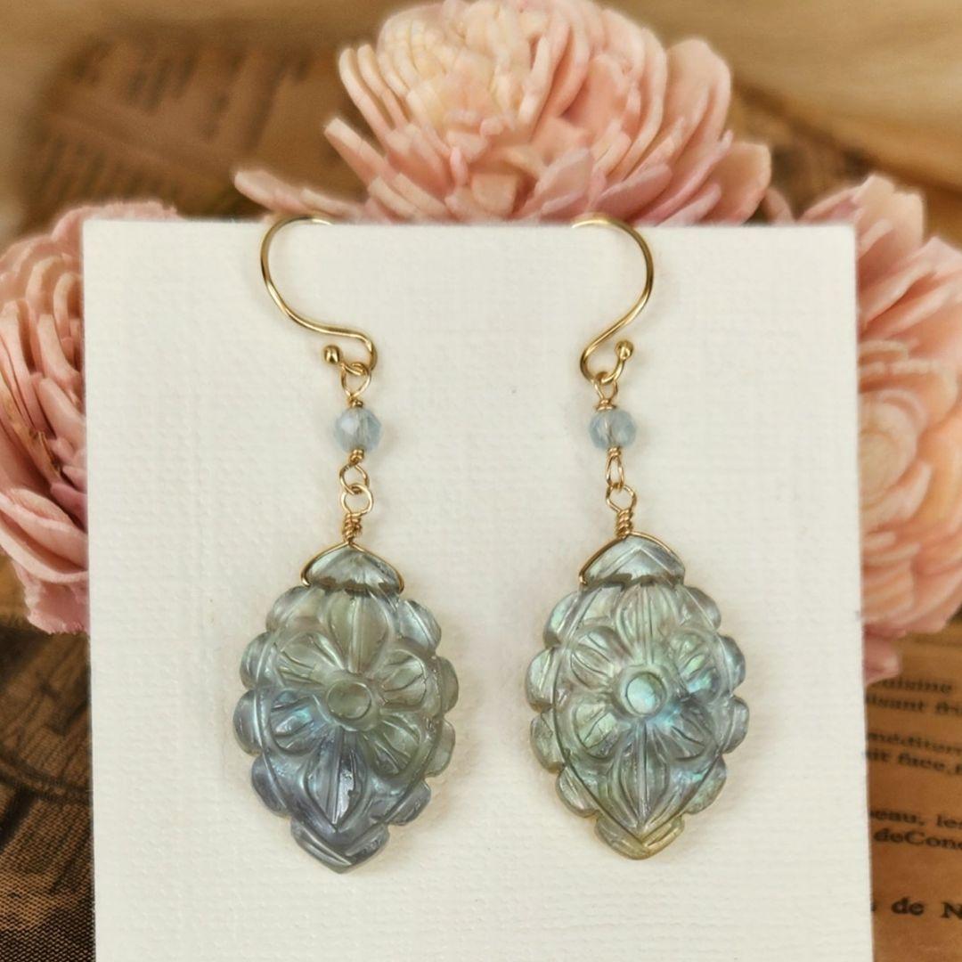 １４kgfピアスフローライトフラワーカービング