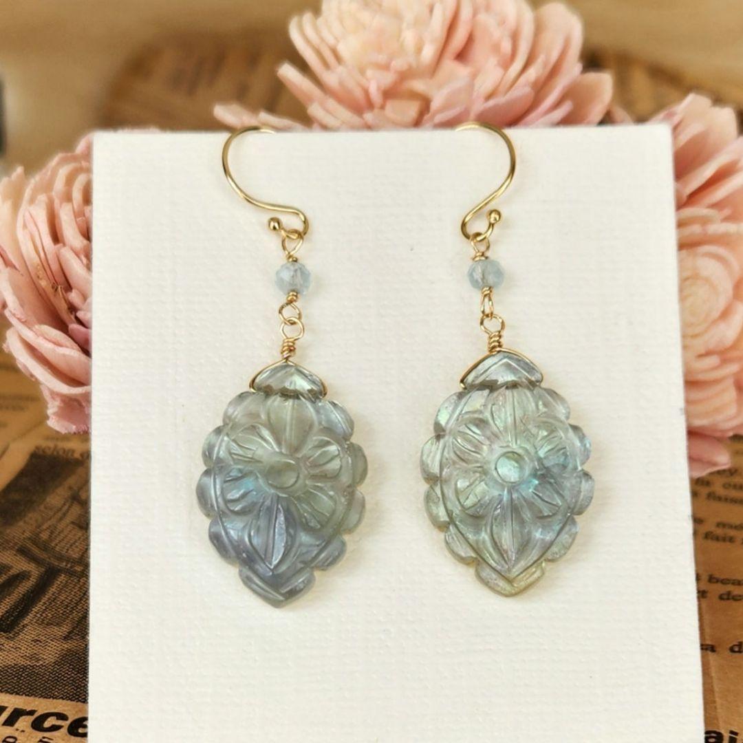 １４kgfピアスフローライトフラワーカービング