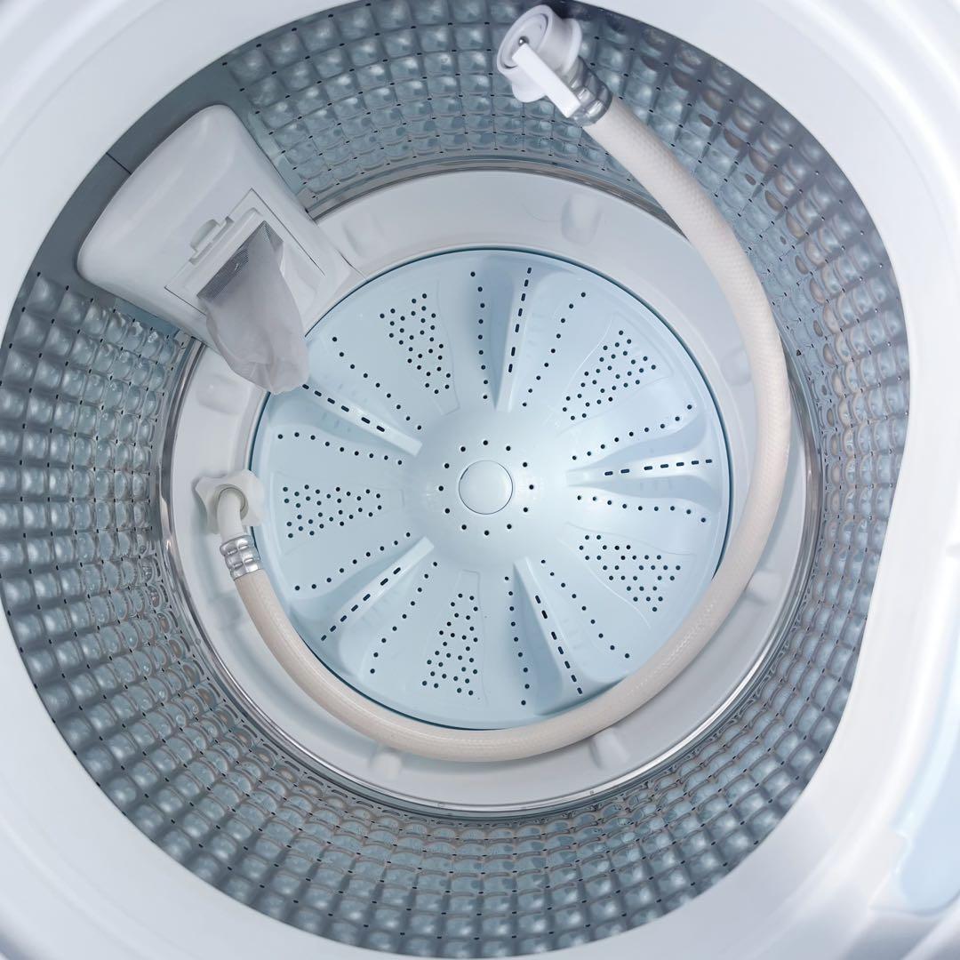 取付無料！高性能AQUA 2023年製！シンプルホワイトコンパクト洗濯機！冷蔵庫