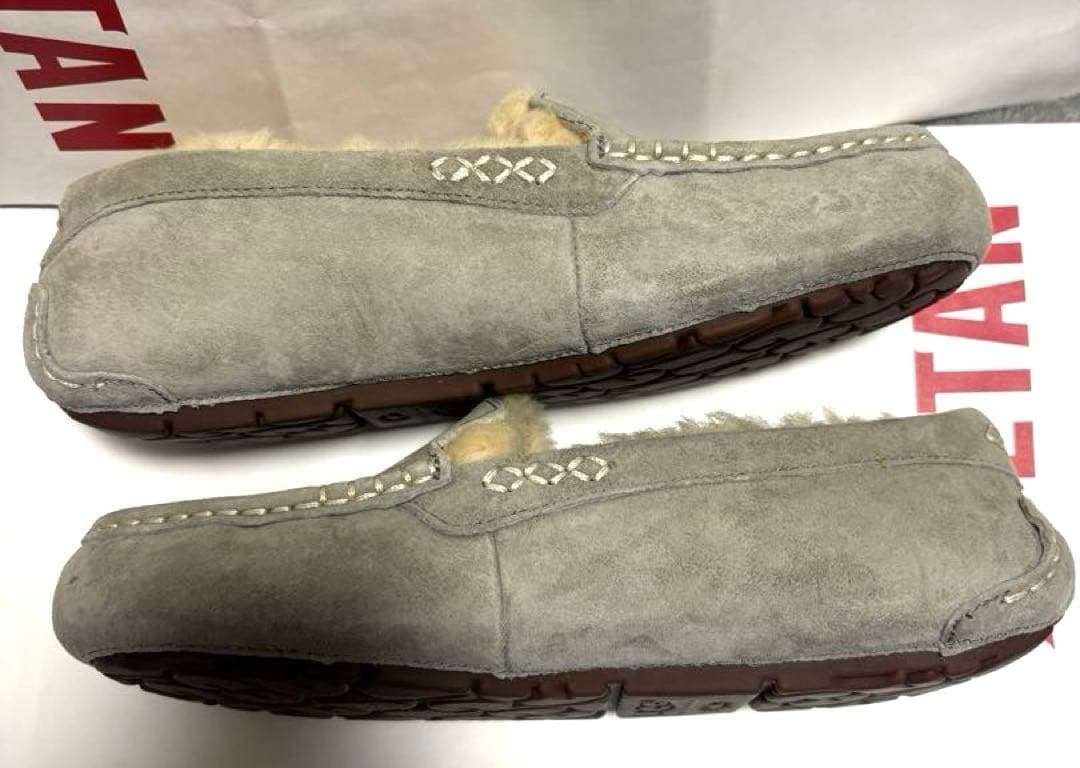 新品 UGG ANSLEY アンスレー モカシン グレー 24cm アグ