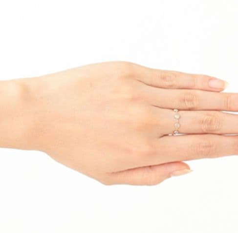 agete Dreamy Dreamy K10 チェーンリング オパール