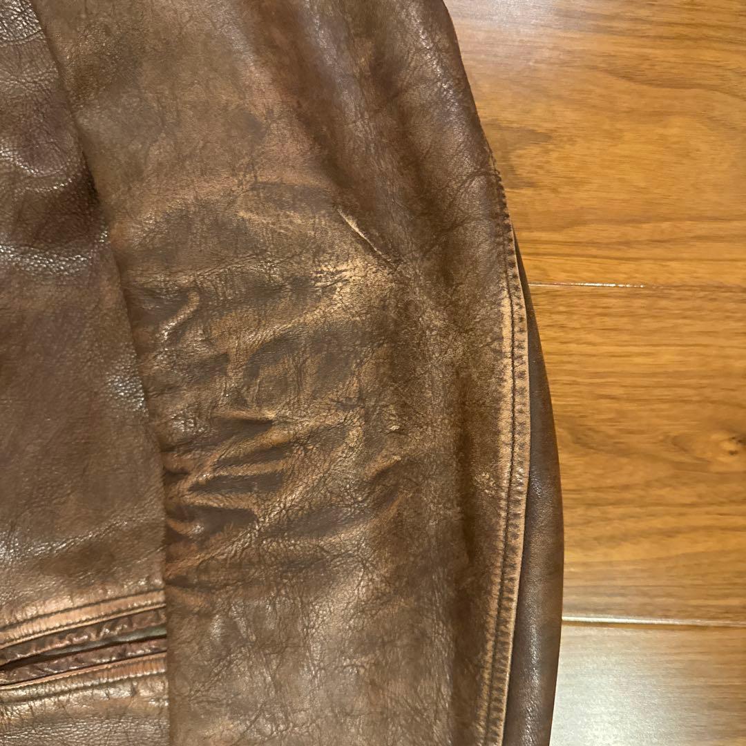 【希少】RRL レザーカーコート M 2020年製 完売品（代えボタン付）