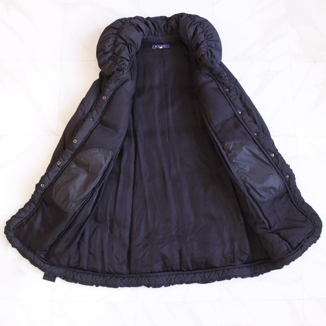 M'S GRACY フリルカラー ダウンコート LLサイズ ブラック ベルト