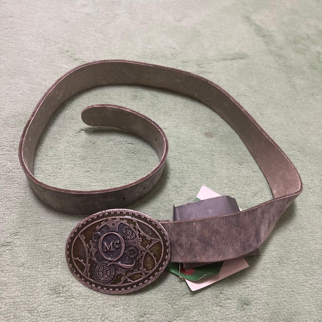 Alexander mqueen メカニカルデザイン ベルト グレー