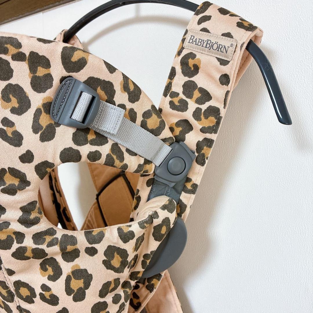 【美品】ベビービョルン　ベビーキャリアミニ ベージュレパード 抱っこ紐 手洗い済