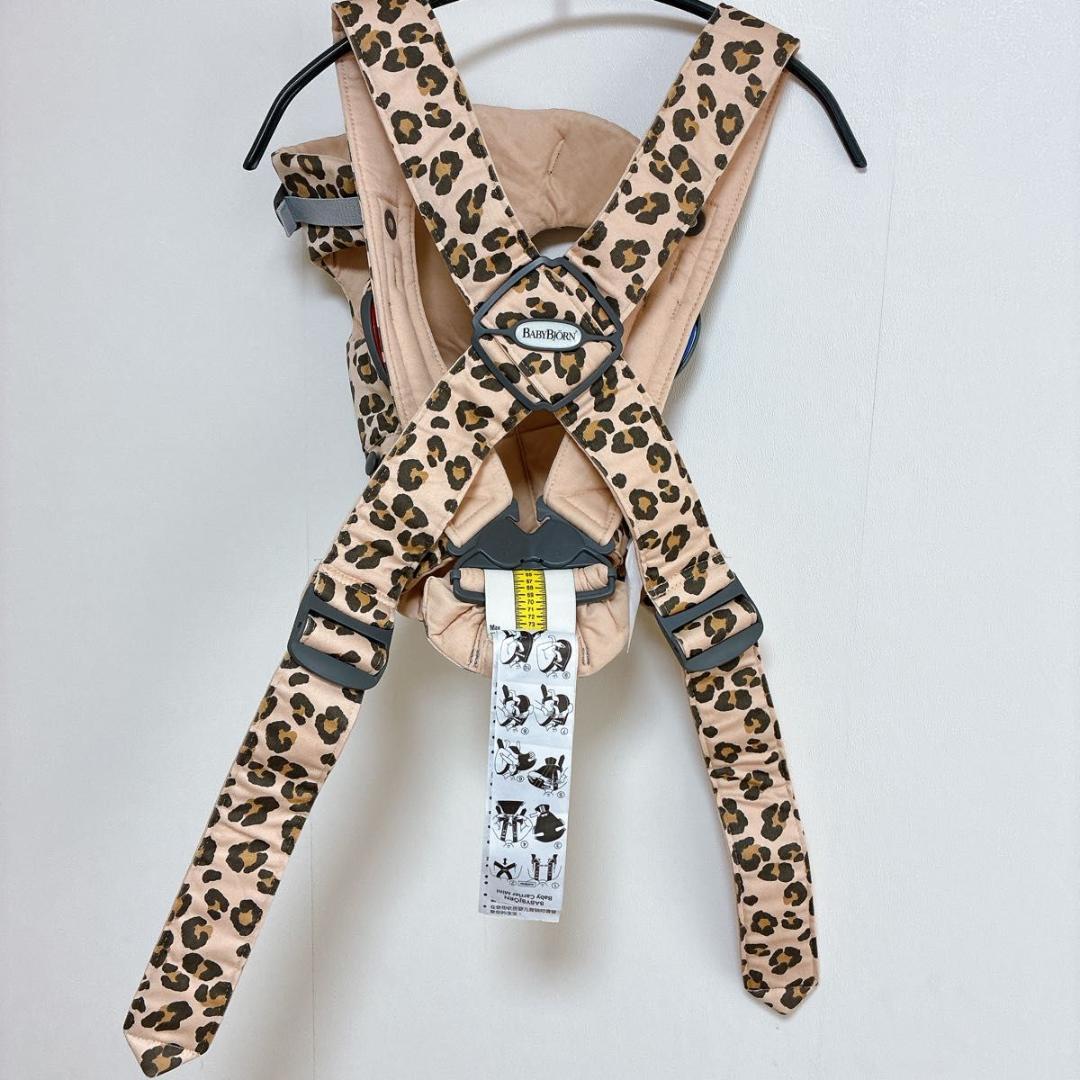 【美品】ベビービョルン　ベビーキャリアミニ ベージュレパード 抱っこ紐 手洗い済