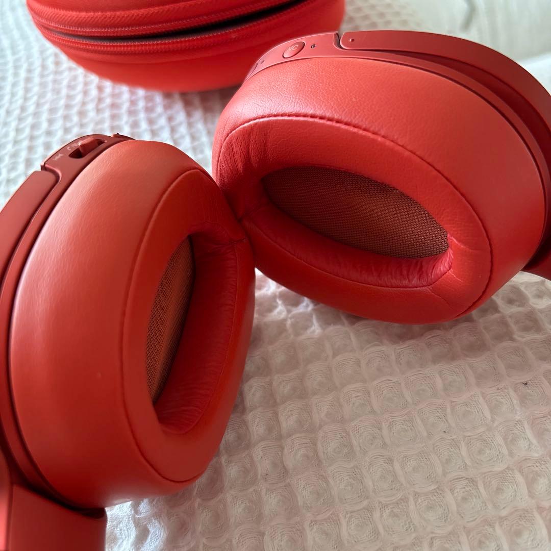 SONY ワイヤレスヘッドホン MDR-100ABN レッド 赤