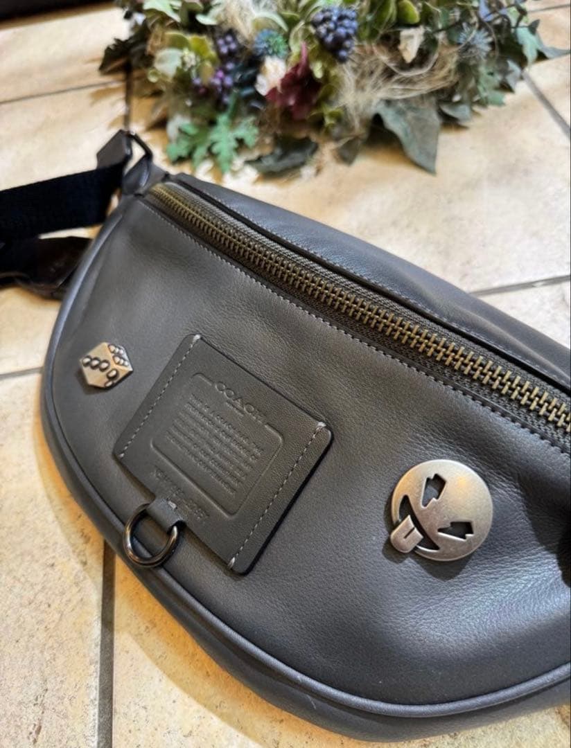 た*ん様 COACH レザー ボディバッグ