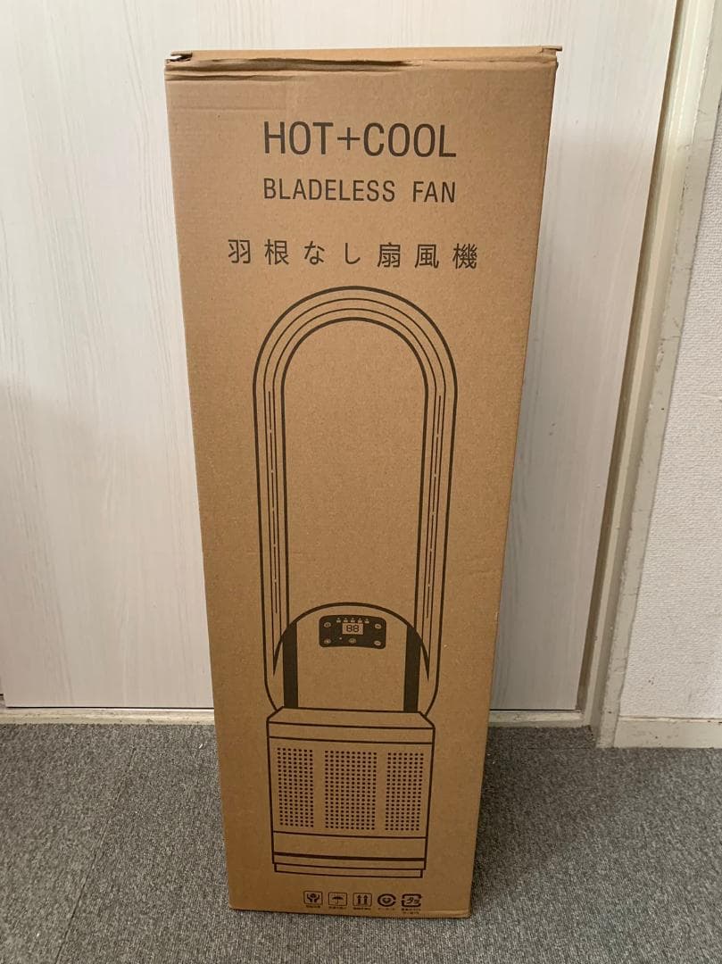 ノ*リ様 扇風機 タワーファン 冷暖両用 羽根なしスリム扇風機 3段暖風・8段冷