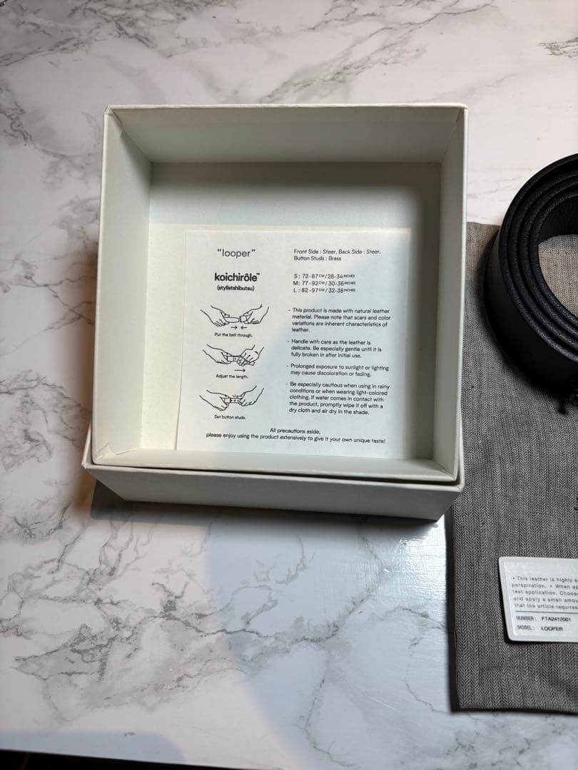 スタイリスト私物 ✖️foot the coacher「looper」ベルト　L