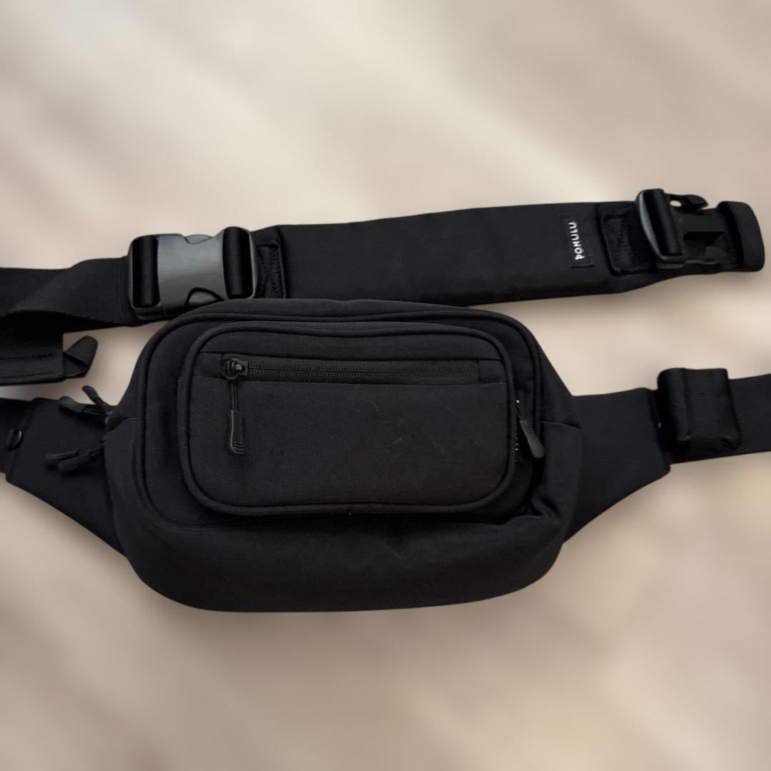 POMULU 2WAY ヒップシート　ブラック