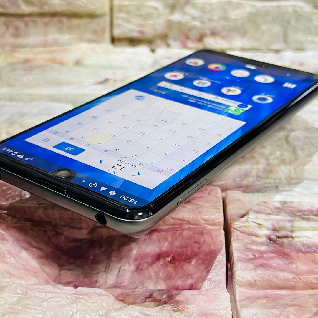 美品 SIMフリー AQUOS R3 128GB プレミアムブラック 電池良好