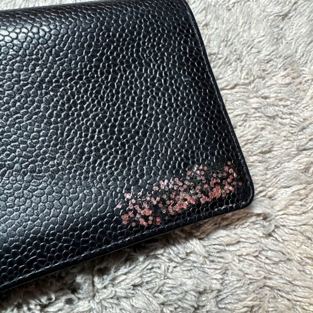 CHANEL シャネル 名刺入れ カードケース ココマーク キャビアスキン