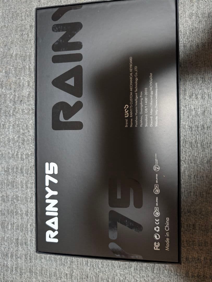 カスタムキーボード Rainy 75 Lite シルバー (HMX紫薇軸)