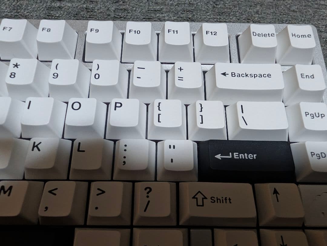 カスタムキーボード Rainy 75 Lite シルバー (HMX紫薇軸)