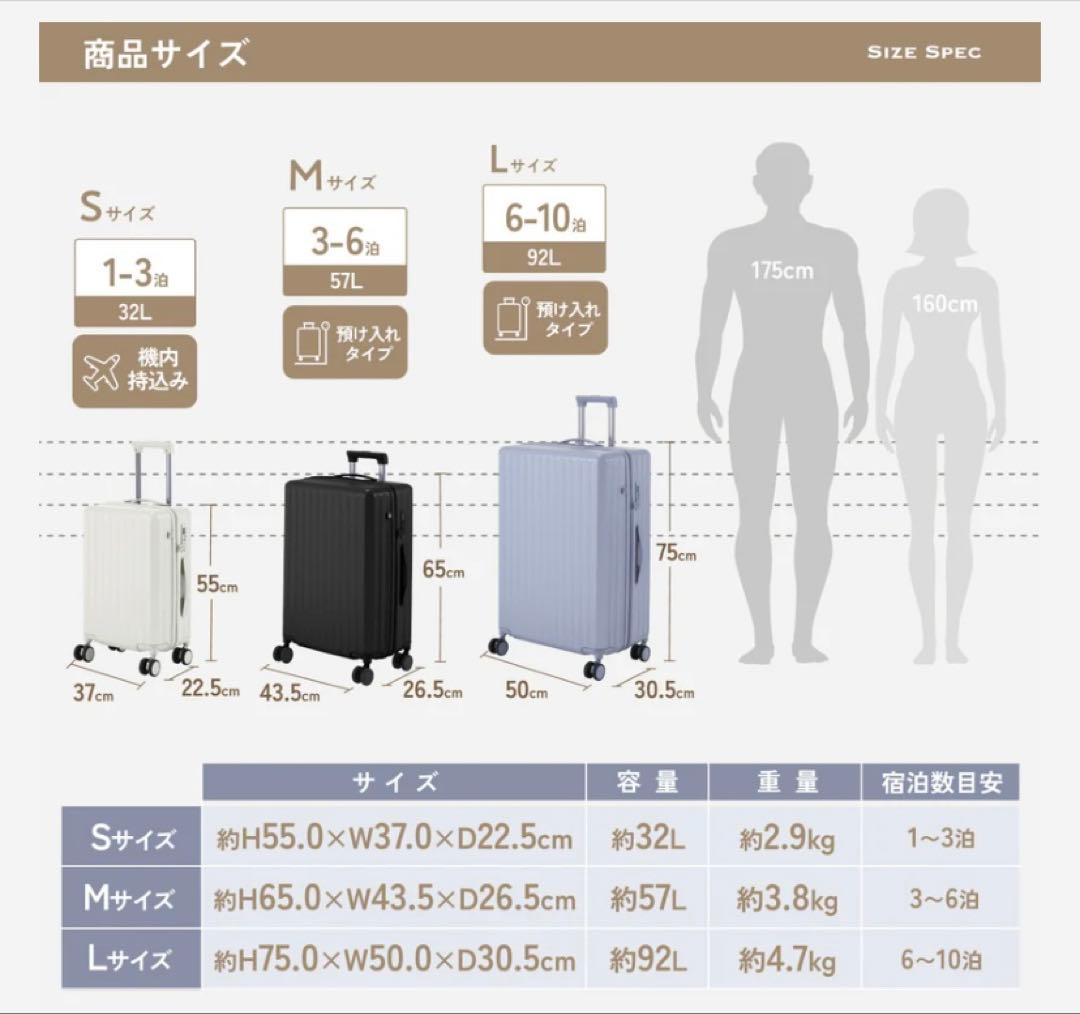 MAIMO HOOKBLE スーツケース M アイスブルー　マイモ フッカブル