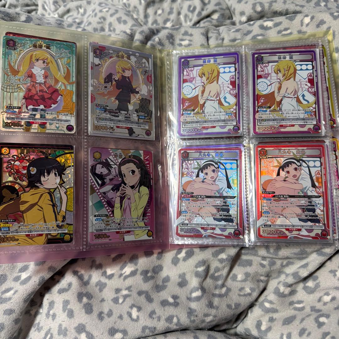 ユニオンアリーナ 化物語トレーディングカードセットサインカードあり