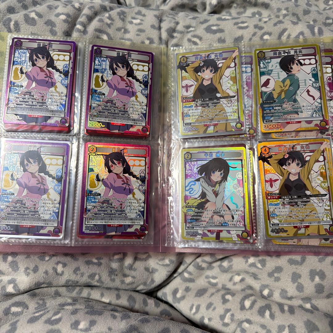 ユニオンアリーナ 化物語トレーディングカードセットサインカードあり