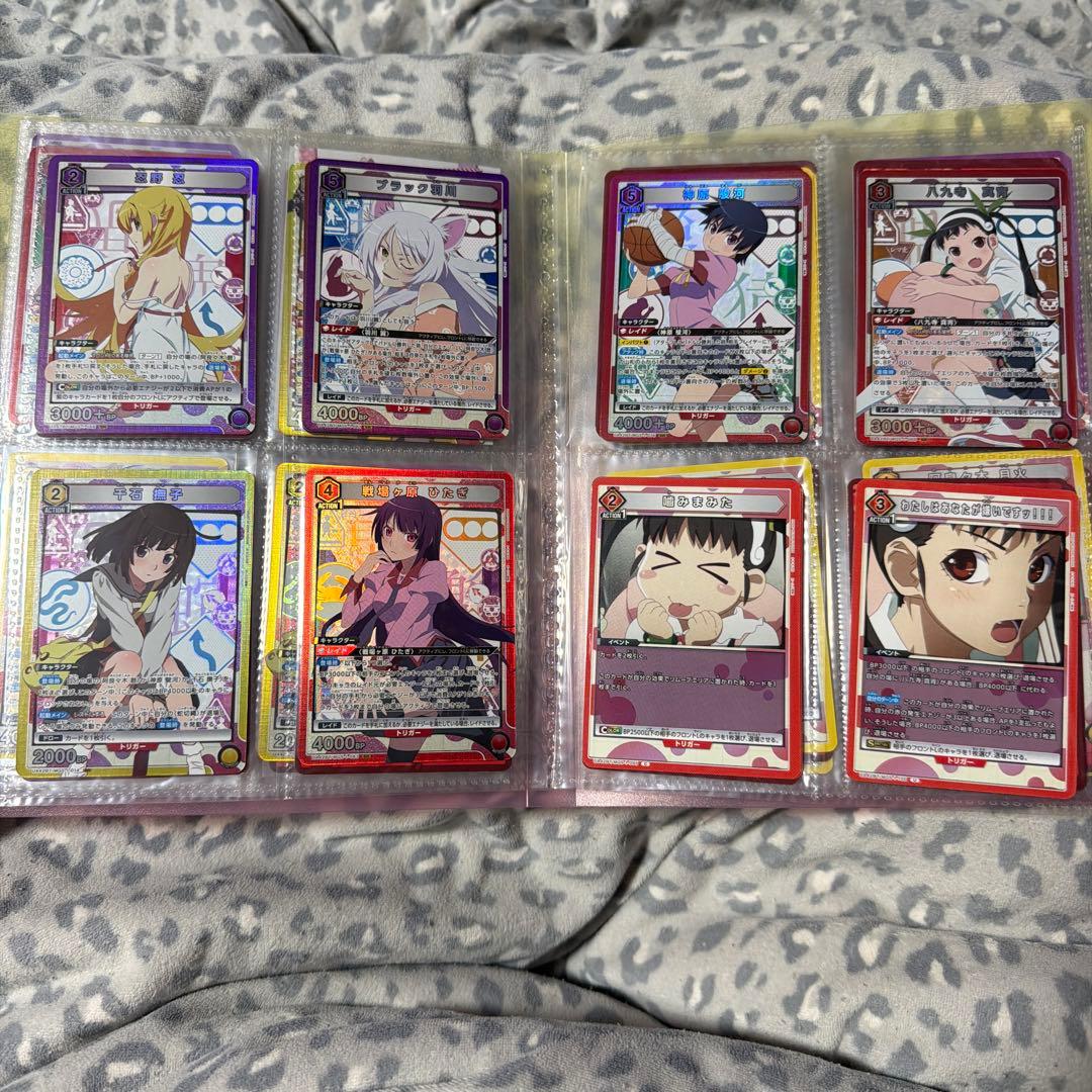 ユニオンアリーナ 化物語トレーディングカードセットサインカードあり