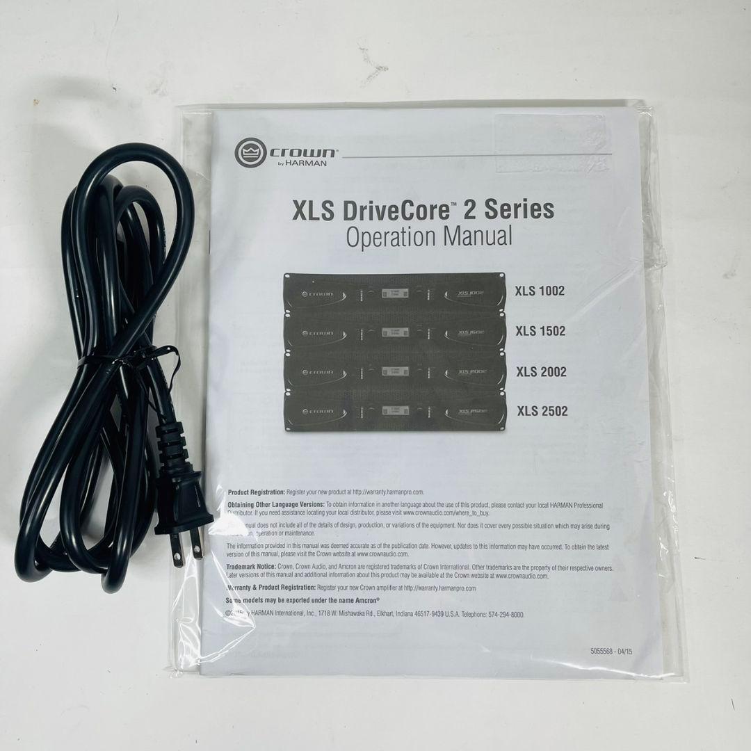 パワーアンプ CROWN XLS1002