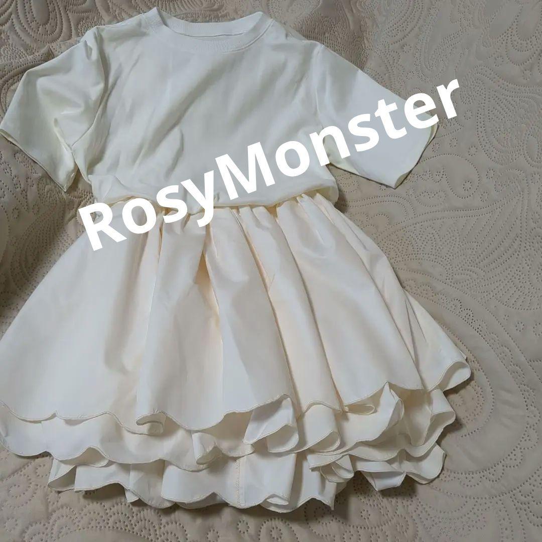 新品タグ付きRosyMonster フリル付きミニワンピース サイズF