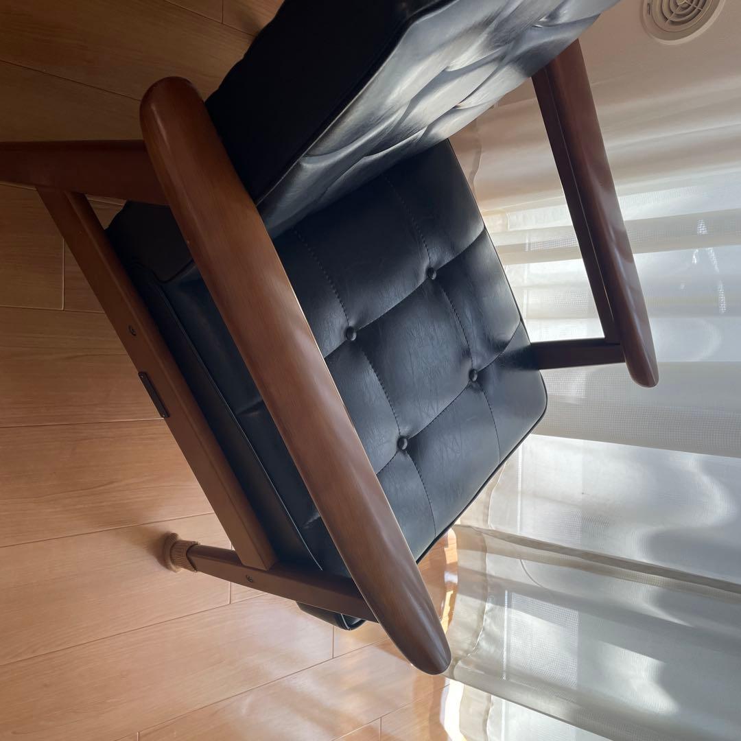 カリモク60 Kチェアーブラック　1人掛け