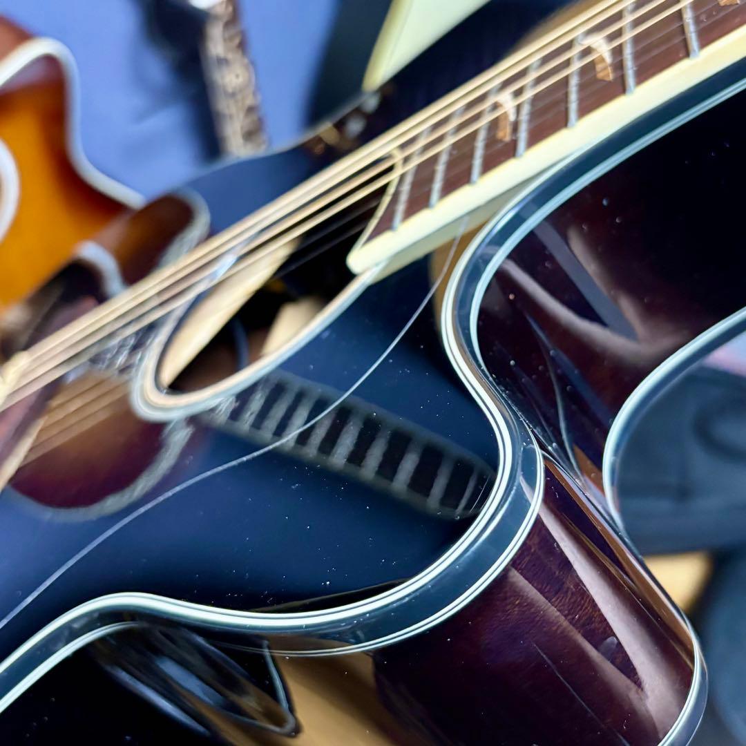 美品【トランスギター】IBANEZ AEG24-Ⅱ　単板、美しい虎目（値下げ中）