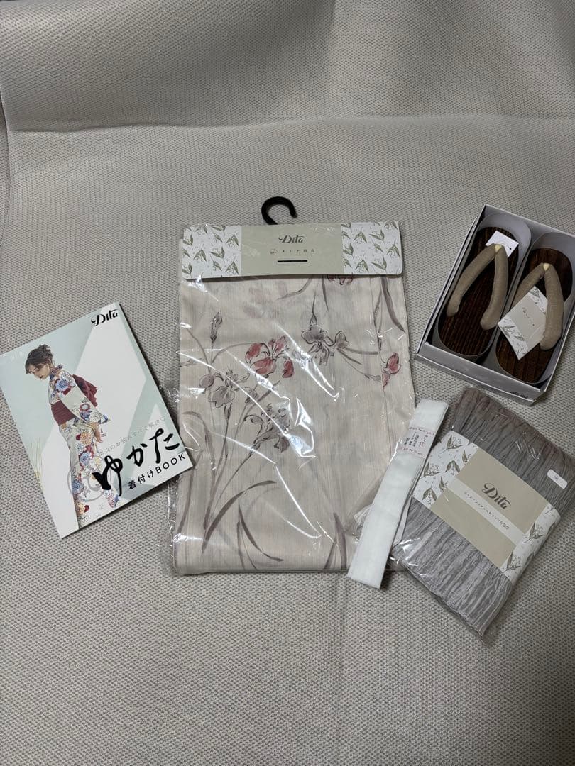 【新品未使用】Dita 浴衣5点セット 浮世の菖蒲しらべ