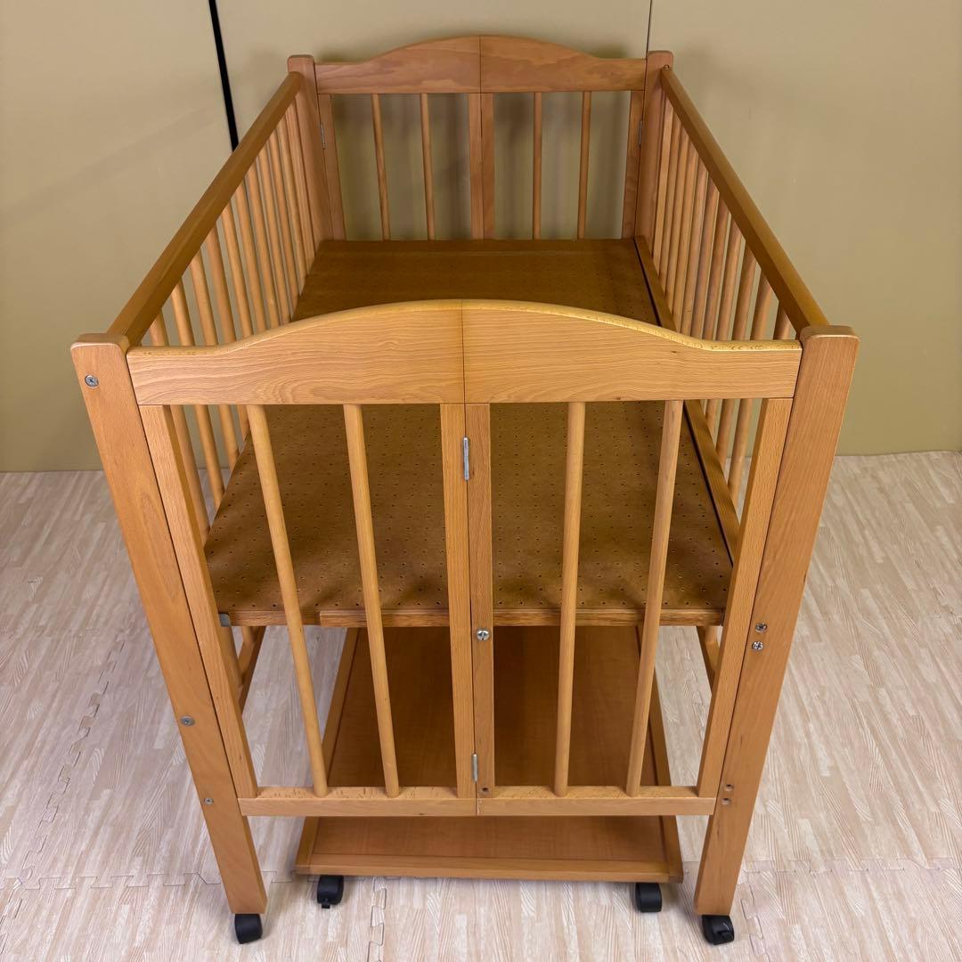 除菌清掃済　安心安全の日本製　スリーピー　ワンタッチハイベッド　ナチュラル